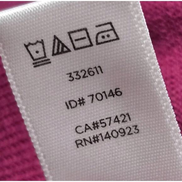 Loft Magenta Purple 100% Cotton Small Button Crew Neck Cardigan Sweater Size Med - Picture 11 of 11